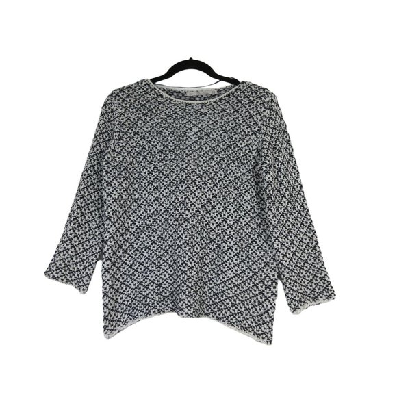 Zara Knit collection textured crew neck knit sweater - Picture 5 of 12